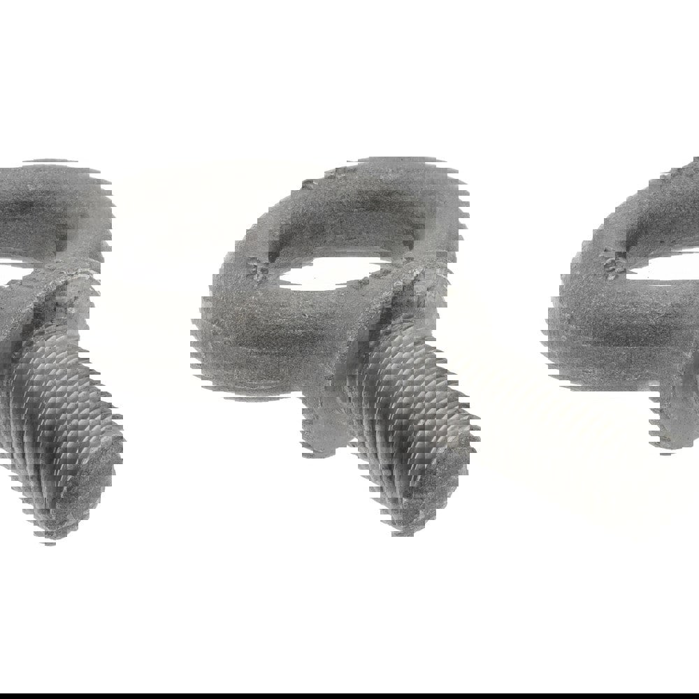 Fixed Lifting Eye Bolt: With Shoulder, 2,400 lb Capacity, 1/2-13 Thread, Grade 1030 Steel